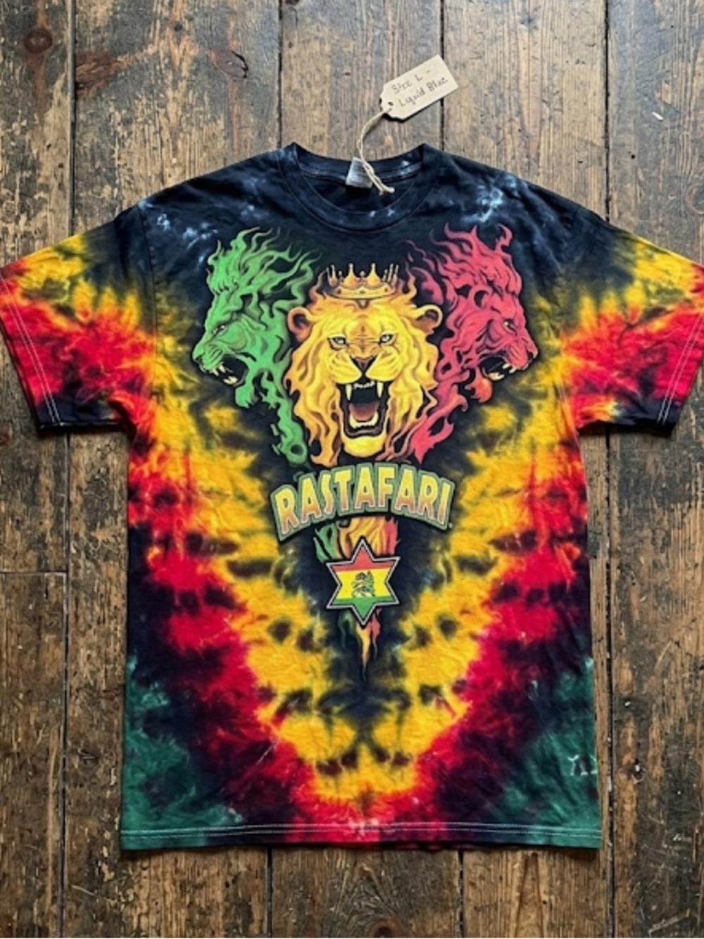 Liquid Blue Rastafari Lion Shirt Men’s Size 2XL